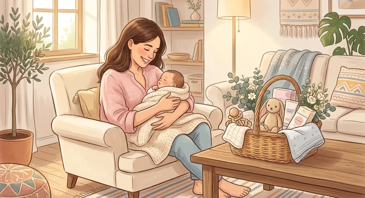 Cesta Postparto: Ideas de Regalo para la Nueva Mamá